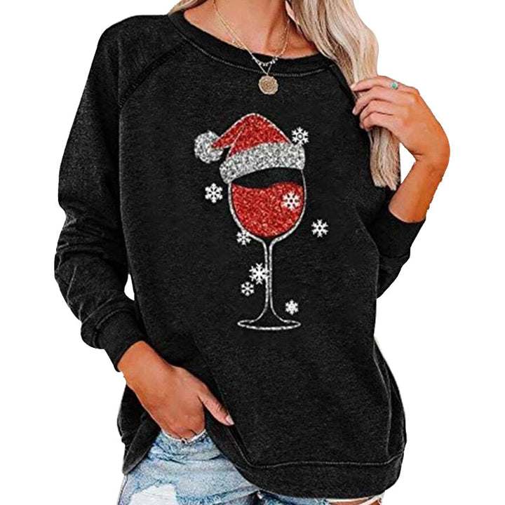 Mirla | Festliga Cheers Vinglas Sweatshirt-Eva Jonsson