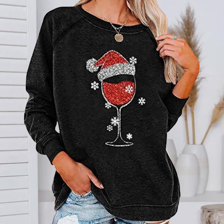 Mirla | Festliga Cheers Vinglas Sweatshirt-Eva Jonsson
