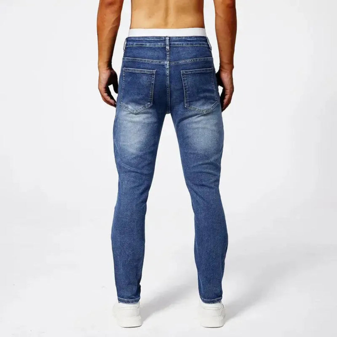Mirla | Fit Moto Jeans I Premium Stretch-Denim med Panel Sömmar-Eva Jonsson
