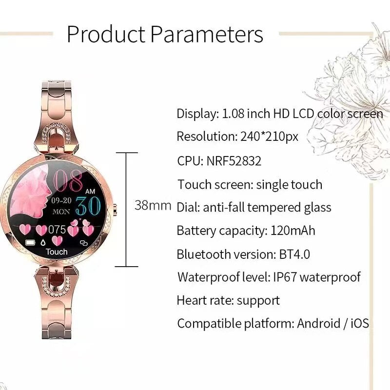 Mirla | Fitnessklocka Aquafit Smartwatch-Eva Jonsson