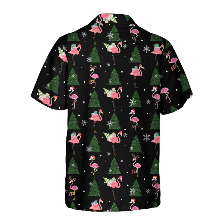Mirla | Flamingo God Jul Till Er Alla Hawaii-T-Shirt Rolig Julskjorta Bästa Julklappsidén-Eva Jonsson