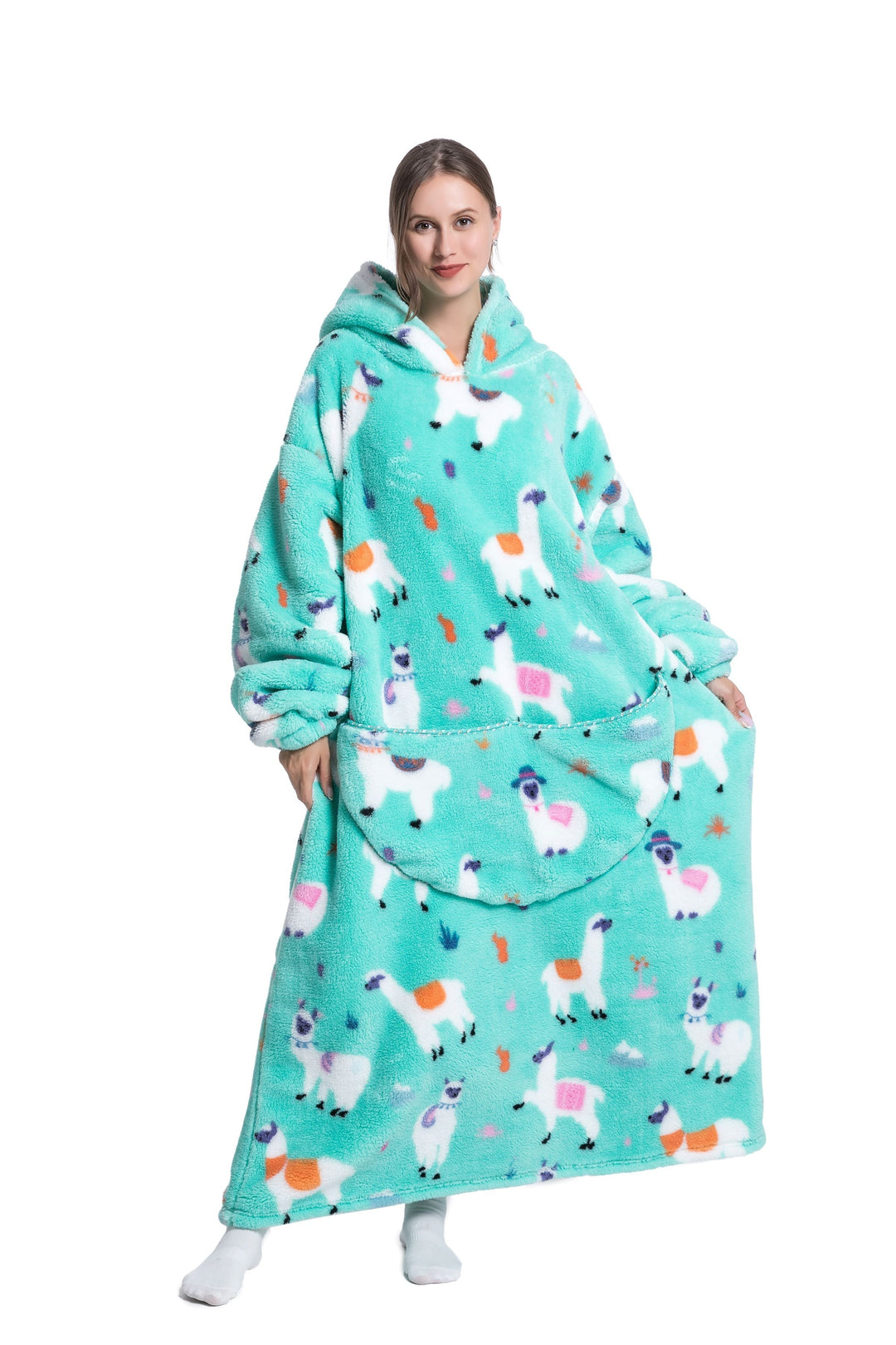 Mirla | Fleece Hoodie Filt för Vintern-Eva Jonsson