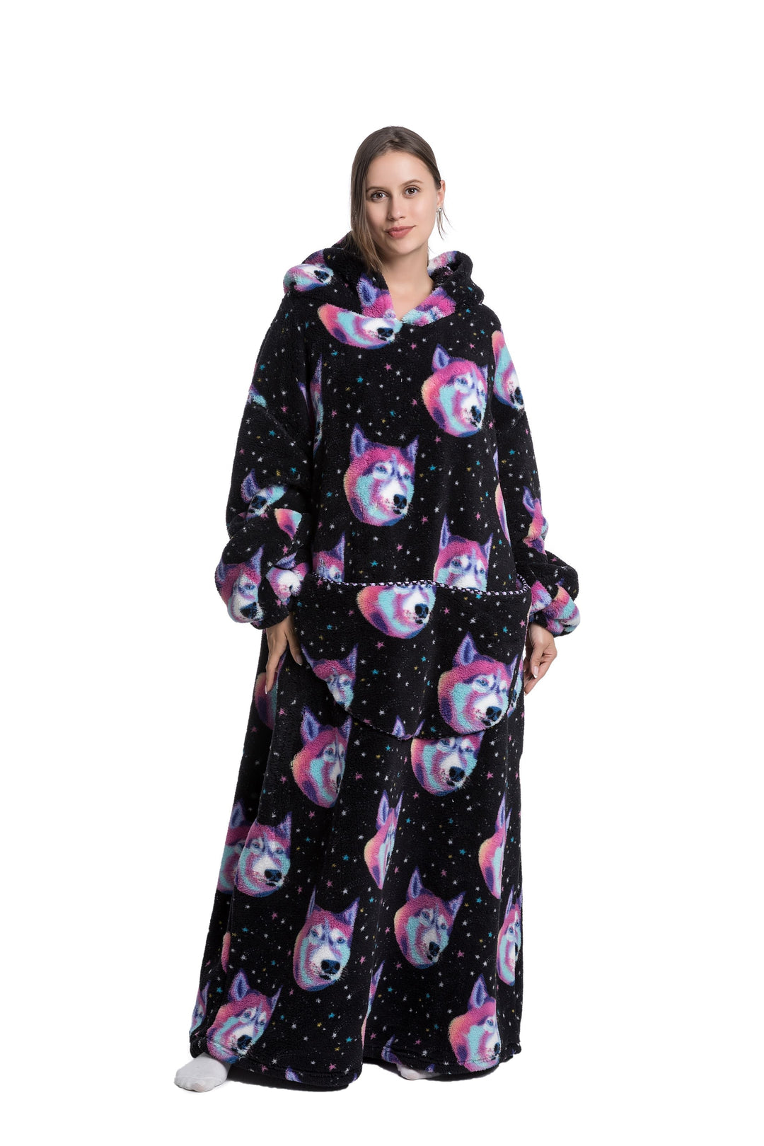 Mirla | Fleece Hoodie Filt för Vintern-Eva Jonsson