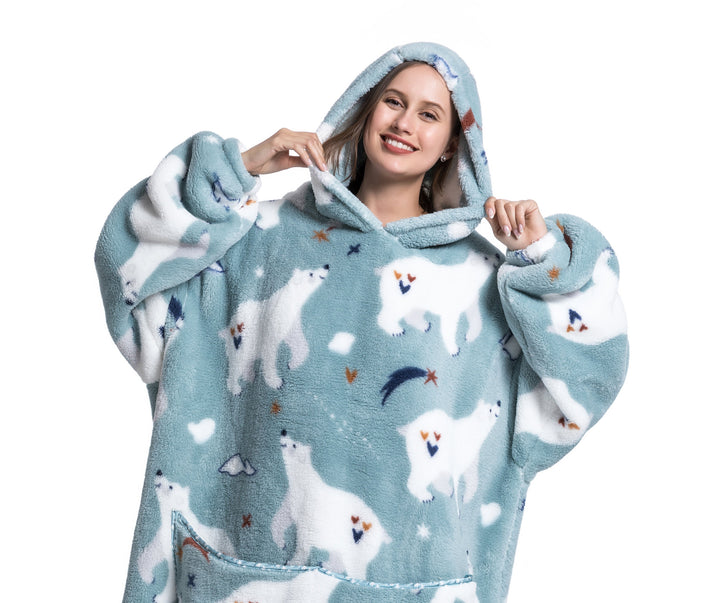 Mirla | Fleece Hoodie Filt för Vintern-Eva Jonsson