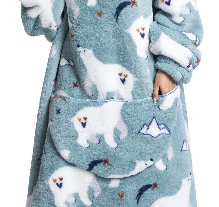 Mirla | Fleece Hoodie Filt för Vintern-Eva Jonsson