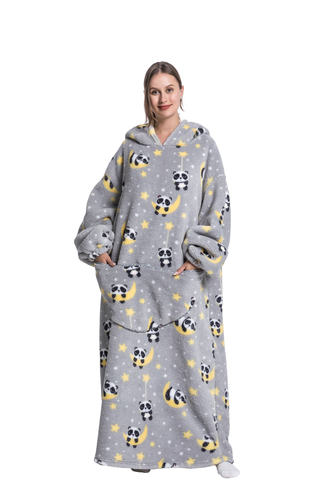 Mirla | Fleece Hoodie Filt för Vintern-Eva Jonsson