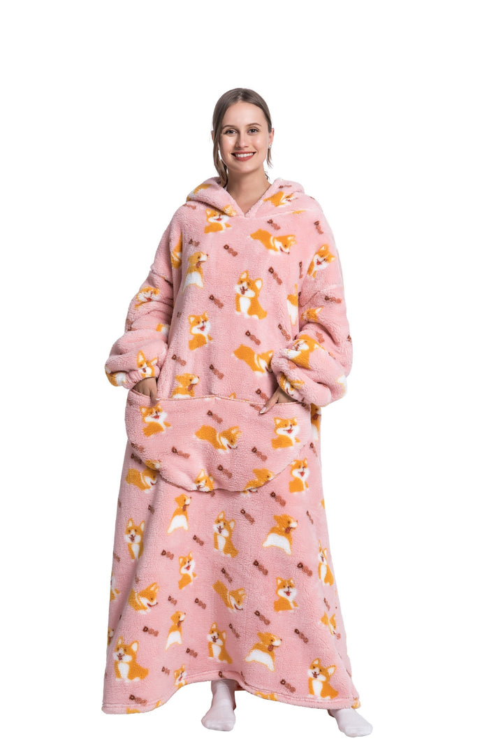 Mirla | Fleece Hoodie Filt för Vintern-Eva Jonsson
