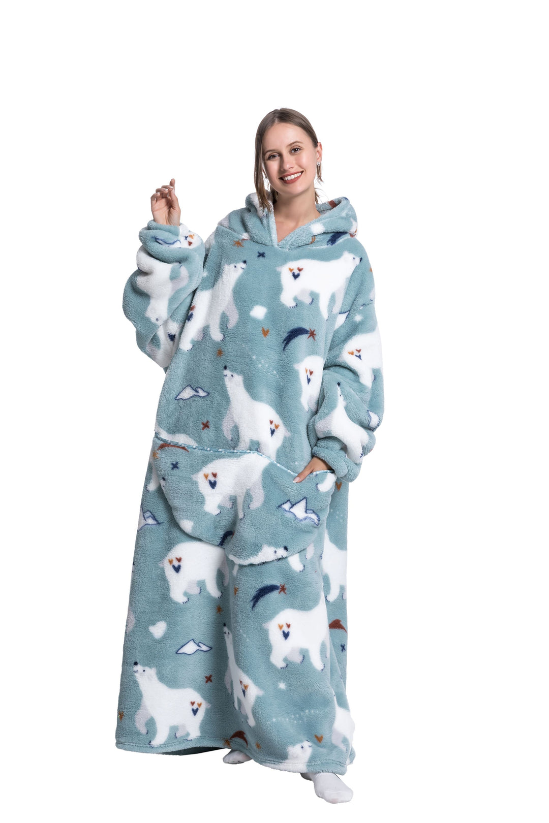 Mirla | Fleece Hoodie Filt för Vintern-Eva Jonsson