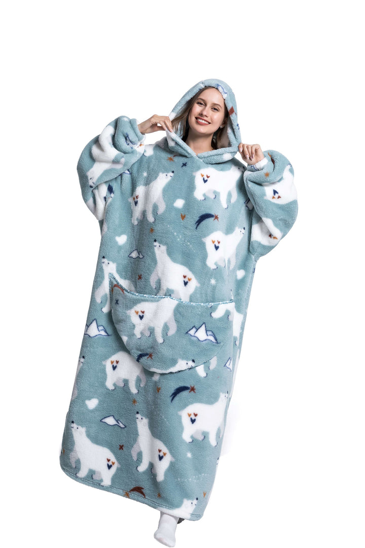 Mirla | Fleece Hoodie Filt för Vintern-Eva Jonsson