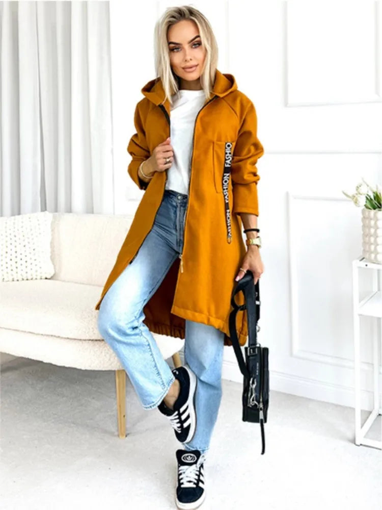 Mirla | Fleece Hoodie Jacka - Dam Winterjacka-Eva Jonsson