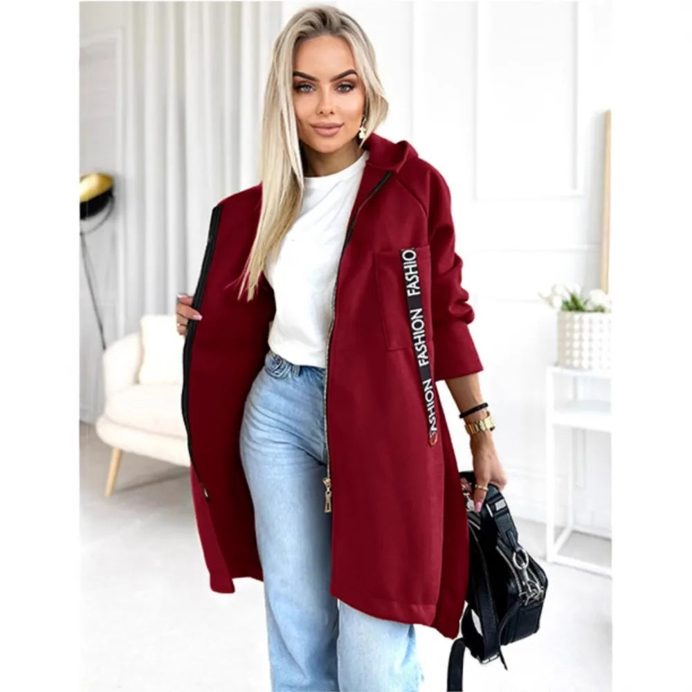 Mirla | Fleece Hoodie Jacka - Dam Winterjacka-Eva Jonsson