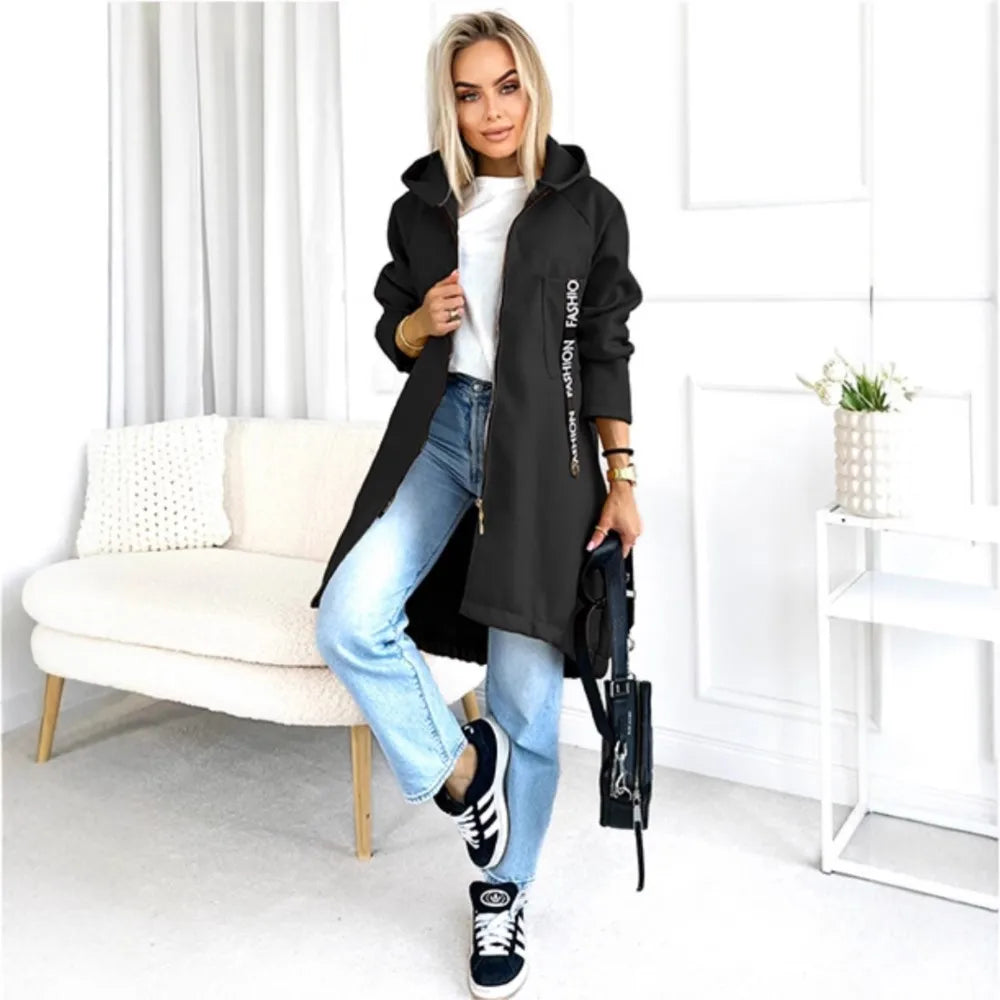 Mirla | Fleece Hoodie Jacka - Dam Winterjacka-Eva Jonsson