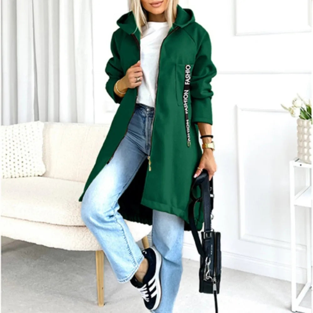 Mirla | Fleece Hoodie Jacka - Dam Winterjacka-Eva Jonsson
