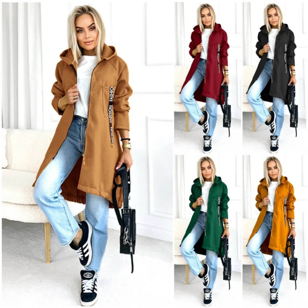 Mirla | Fleece Hoodie Jacka - Dam Winterjacka-Eva Jonsson