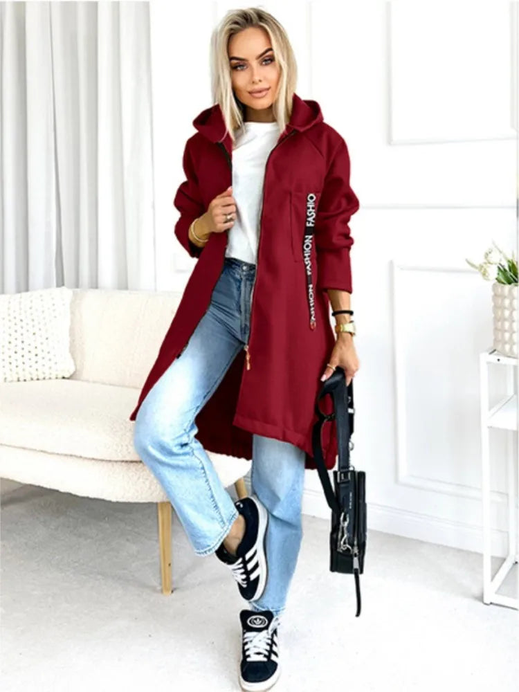 Mirla | Fleece Hoodie Jacka - Dam Winterjacka-Eva Jonsson