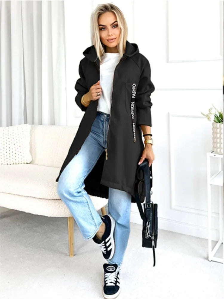 Mirla | Fleece Hoodie Jacka - Dam Winterjacka-Eva Jonsson