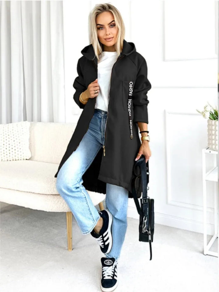 Mirla | Fleece Hoodie Jacka - Dam Winterjacka-Eva Jonsson