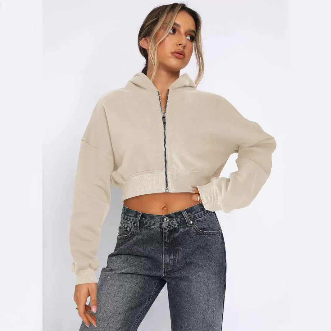 Mirla | Fleece-Hoodie med Dragkedja-Eva Jonsson