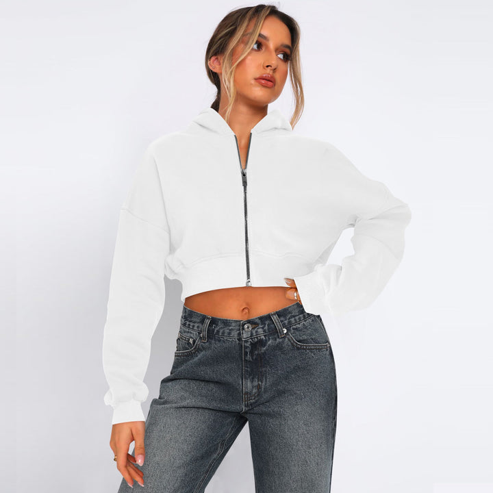 Mirla | Fleece-Hoodie med Dragkedja-Eva Jonsson