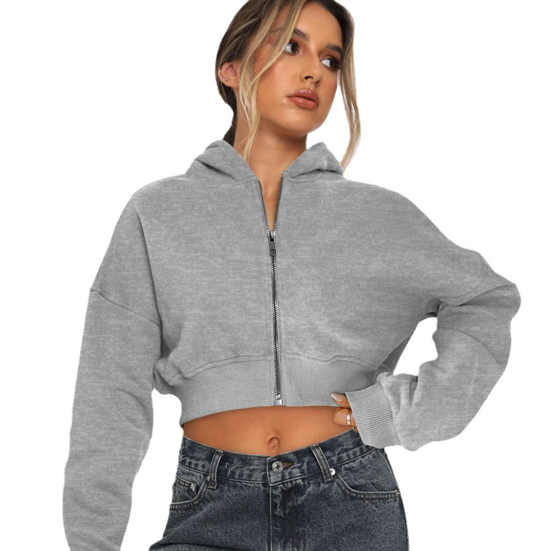 Mirla | Fleece-Hoodie med Dragkedja-Eva Jonsson