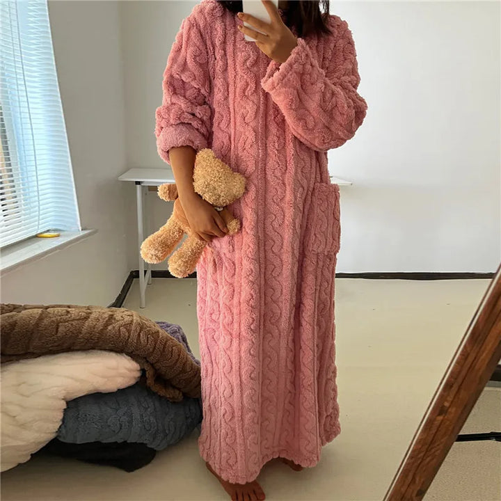Mirla | Fleece Teddy Klänning-Eva Jonsson