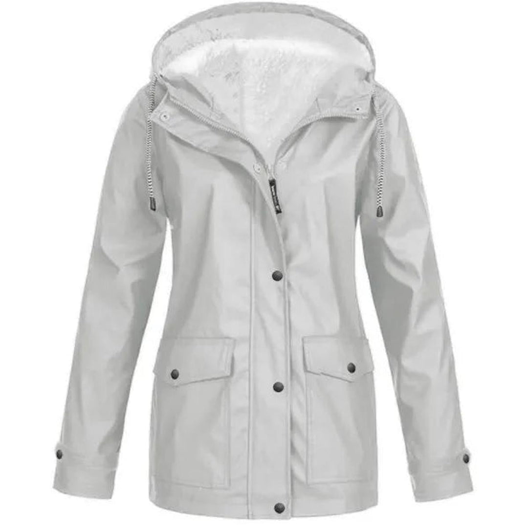 Mirla | Fleece Utomhusjacka med Huva - Damjacka-Eva Jonsson