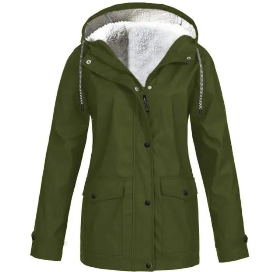 Mirla | Fleece Utomhusjacka med Huva - Damjacka-Eva Jonsson