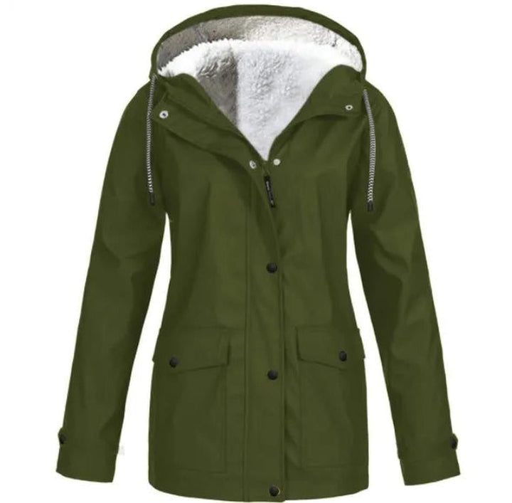 Mirla | Fleece Utomhusjacka med Huva - Damjacka-Eva Jonsson