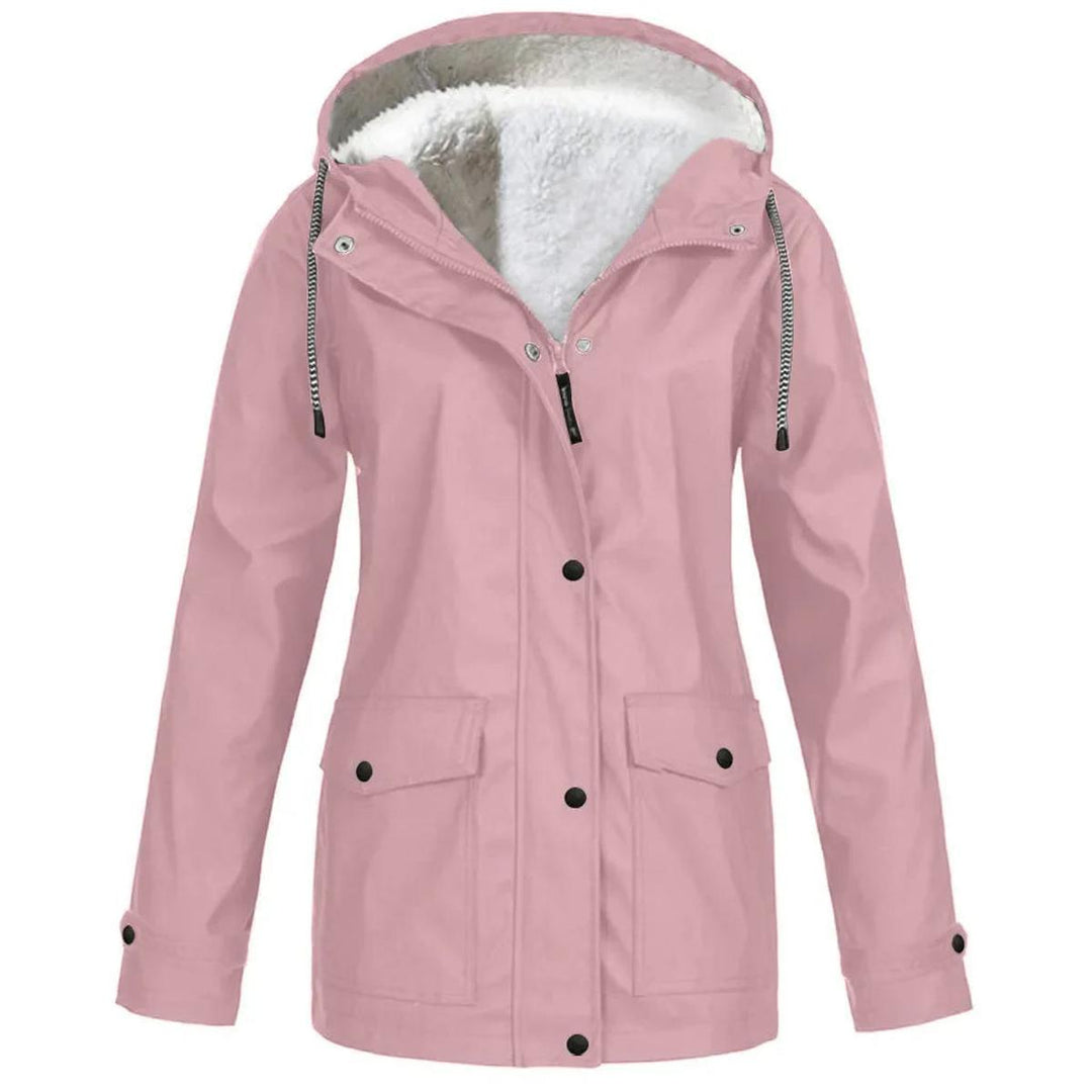 Mirla | Fleece Utomhusjacka med Huva - Damjacka-Eva Jonsson
