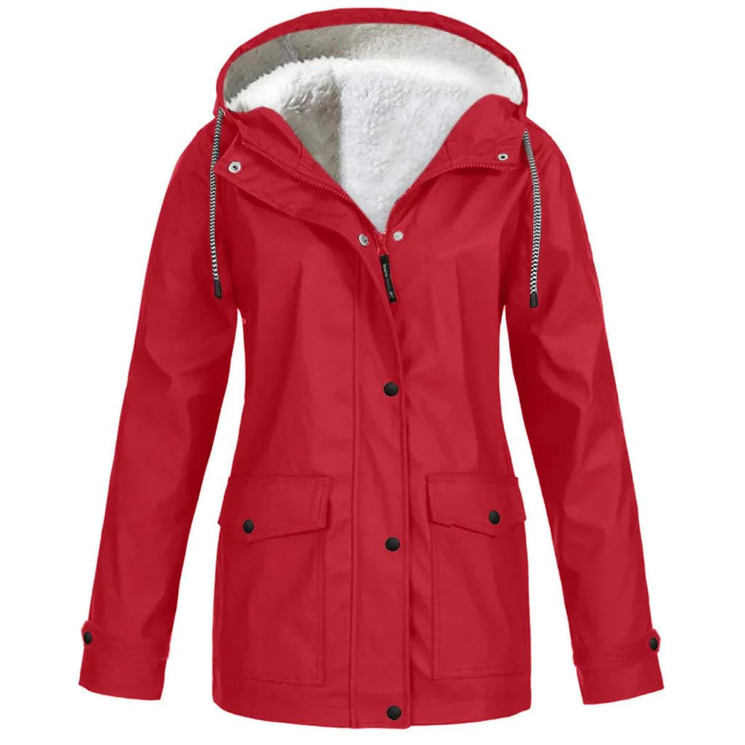 Mirla | Fleece Utomhusjacka med Huva - Damjacka-Eva Jonsson