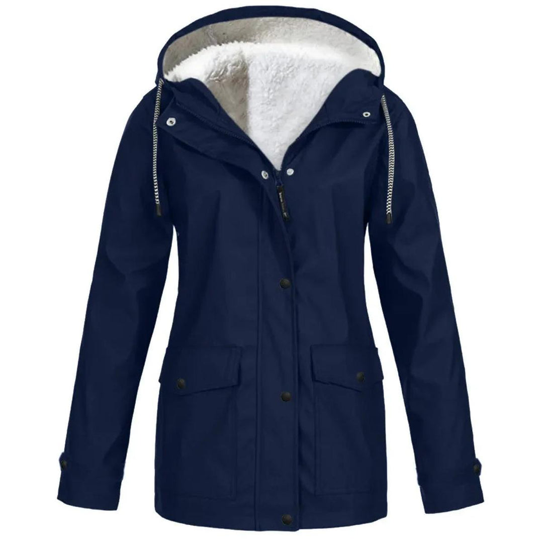 Mirla | Fleece Utomhusjacka med Huva - Damjacka-Eva Jonsson