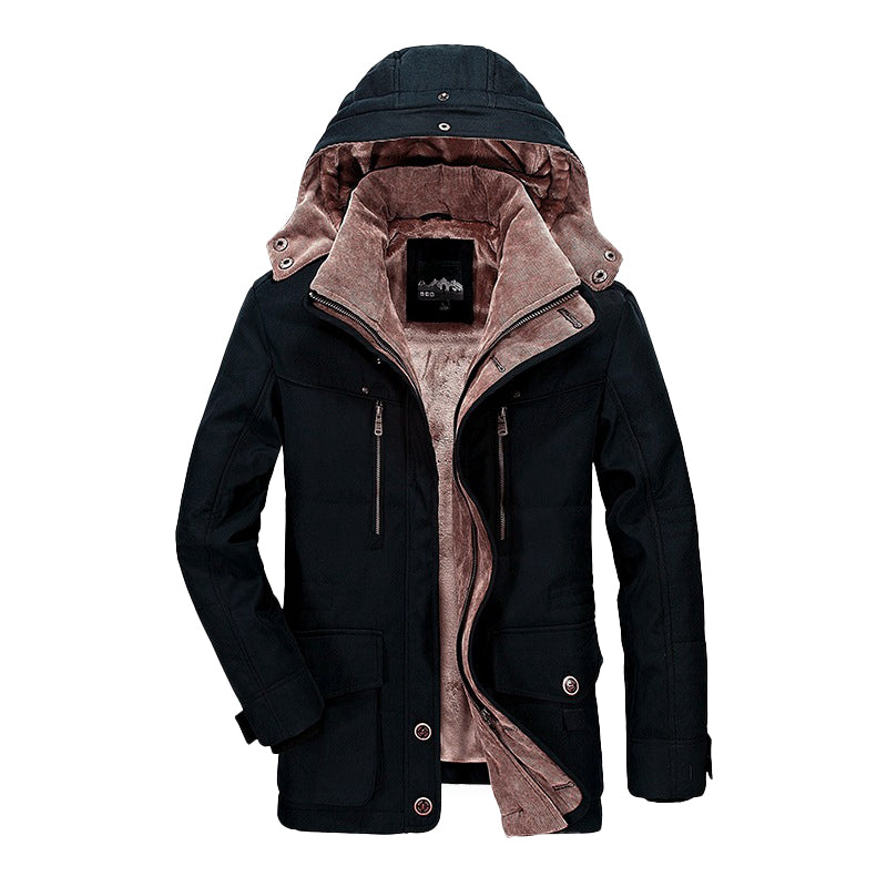 Mirla | Fleece Vadderad Vinterjacka med Djupa Fickor-Eva Jonsson