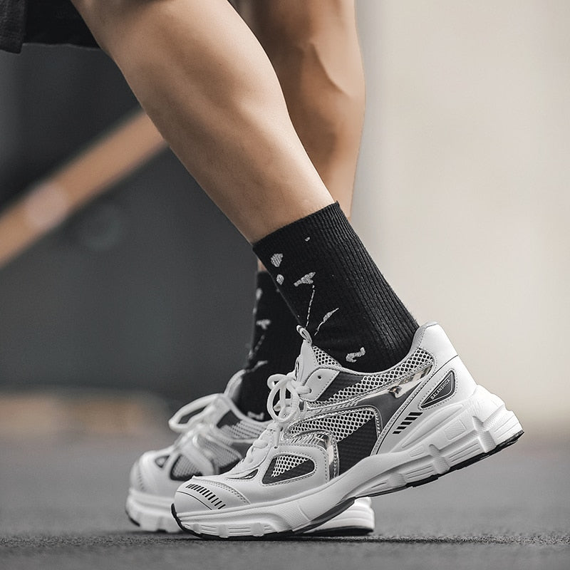 Mirla | Flerfärgade Mesh Sneakers med Tjock Sula för Damer-Eva Jonsson