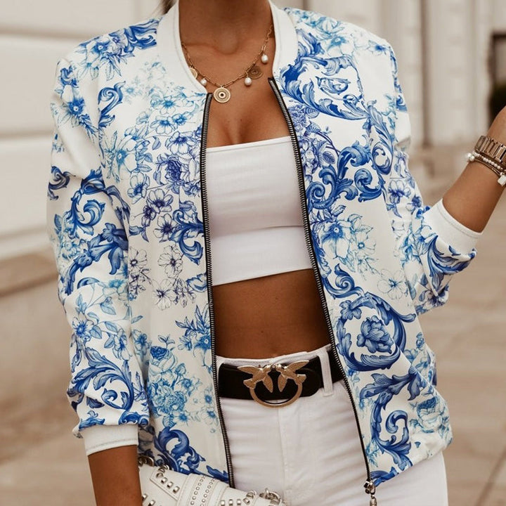 Mirla | Floral Lätt Jacka-Eva Jonsson