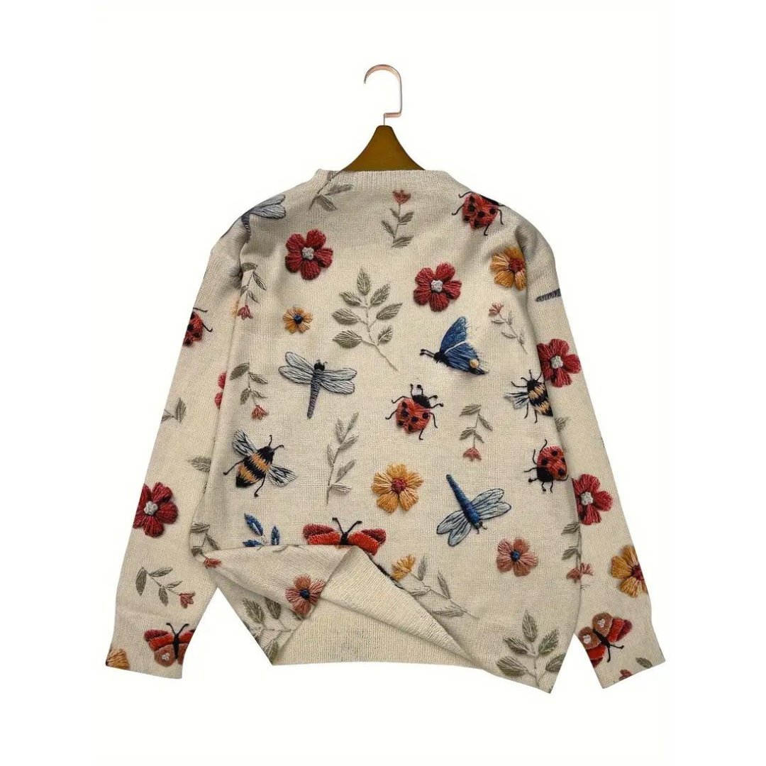 Mirla | Floral Rullkragepullover-Eva Jonsson