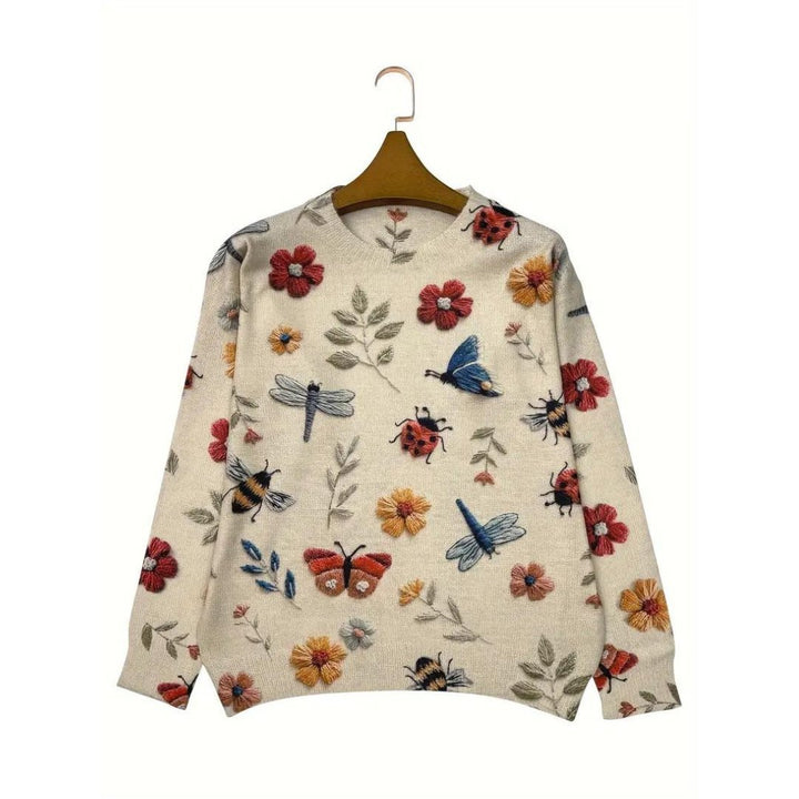 Mirla | Floral Rullkragepullover-Eva Jonsson