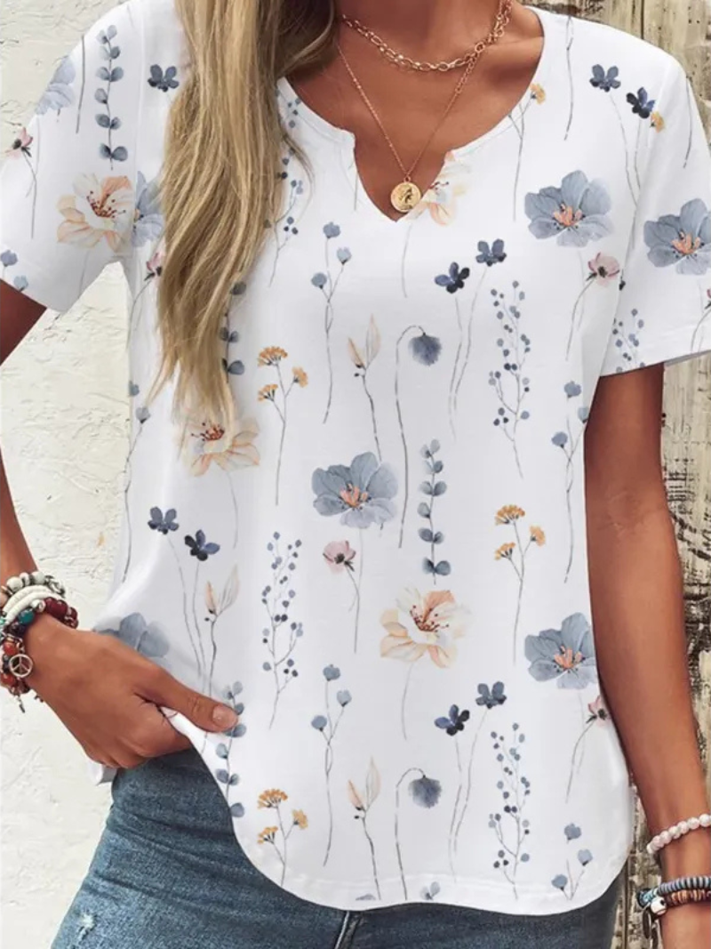 Mirla | Floral knapp-blus-Eva Jonsson