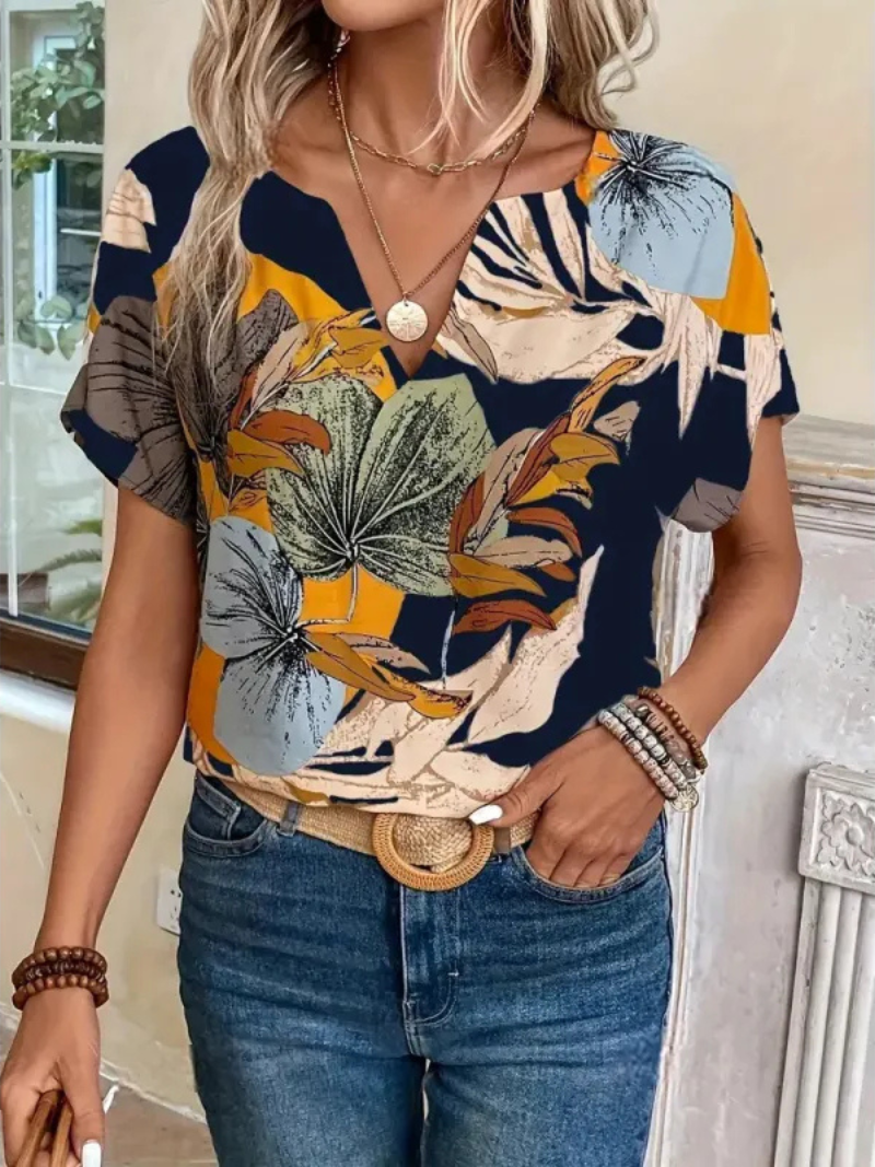 Mirla | Floral knapp-blus-Eva Jonsson