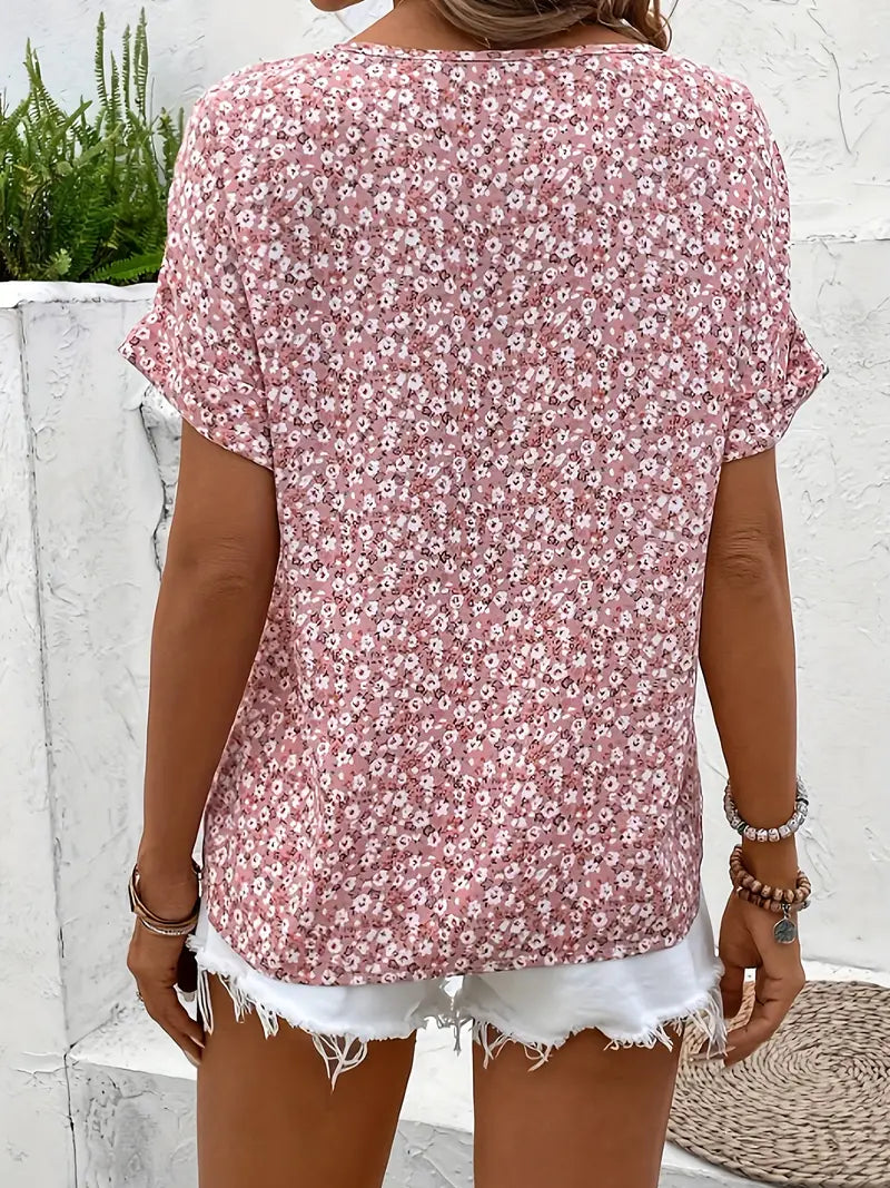 Mirla | Floral knapp-blus-Eva Jonsson