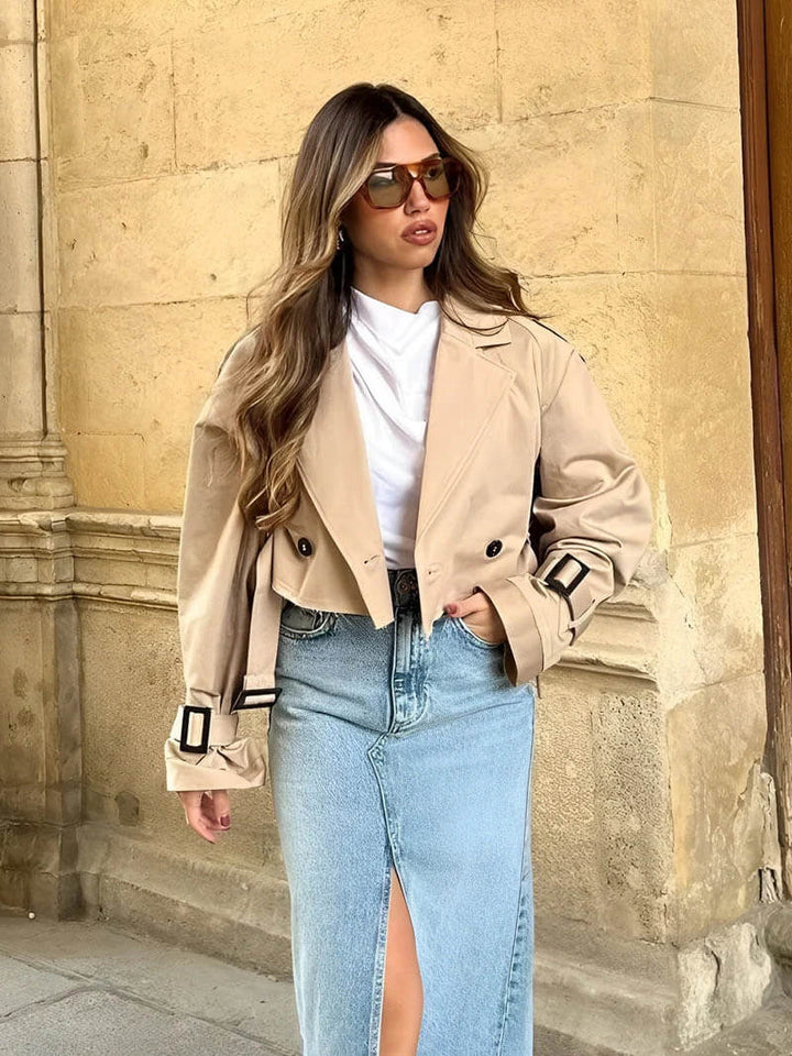 Mirla | Förkortad Trenchcoat-Eva Jonsson