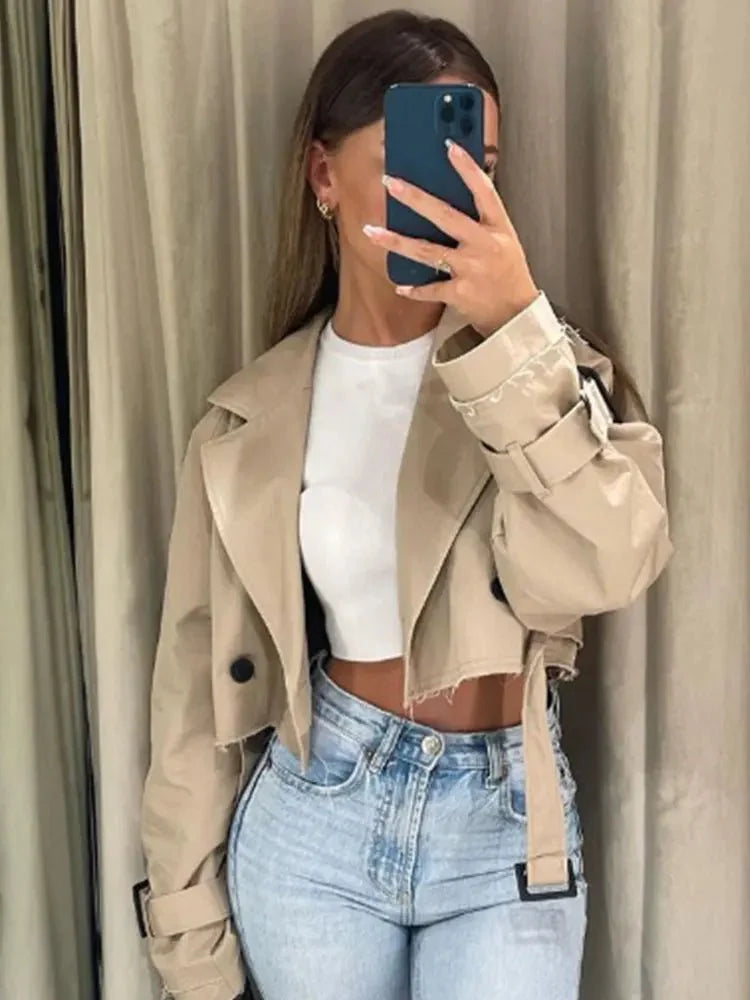Mirla | Förkortad Trenchcoat-Eva Jonsson