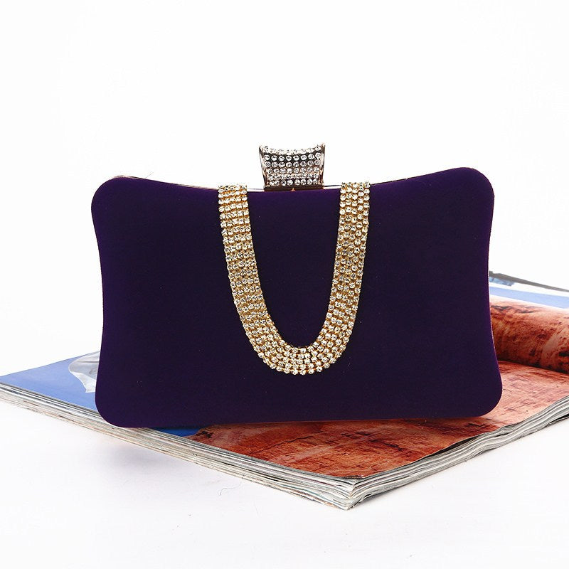 Mirla | Formad Diamant-Suede-Väska-Eva Jonsson