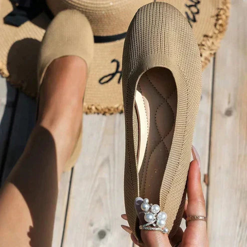 Mirla | Fötter - Ortopediska Slip-On Skor - Hållbart och Bekvämt Material - Idealisk för på språng-Eva Jonsson