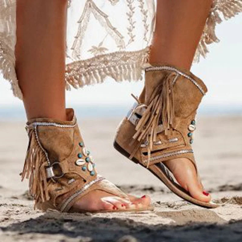 Mirla | Fransen Boho Sandaler-Eva Jonsson