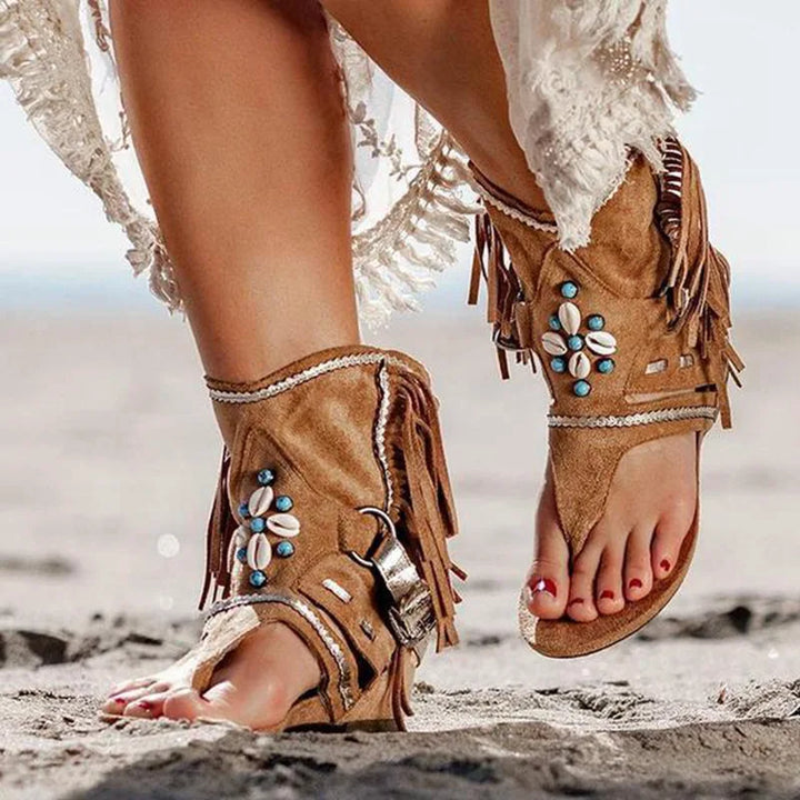 Mirla | Fransen Boho Sandaler-Eva Jonsson