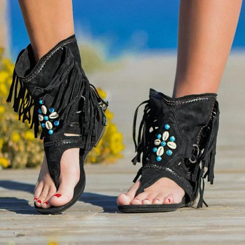 Mirla | Fransen Boho Sandaler-Eva Jonsson