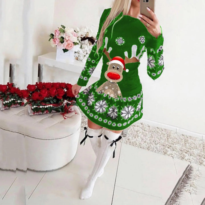 Mirla | Ful Jultröja - Casual Jumper med Renmotiv-Eva Jonsson