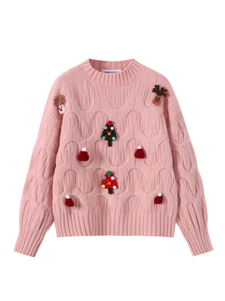 Mirla | Ful Jultröja - Dam Jultröja I Vintagestil-Eva Jonsson