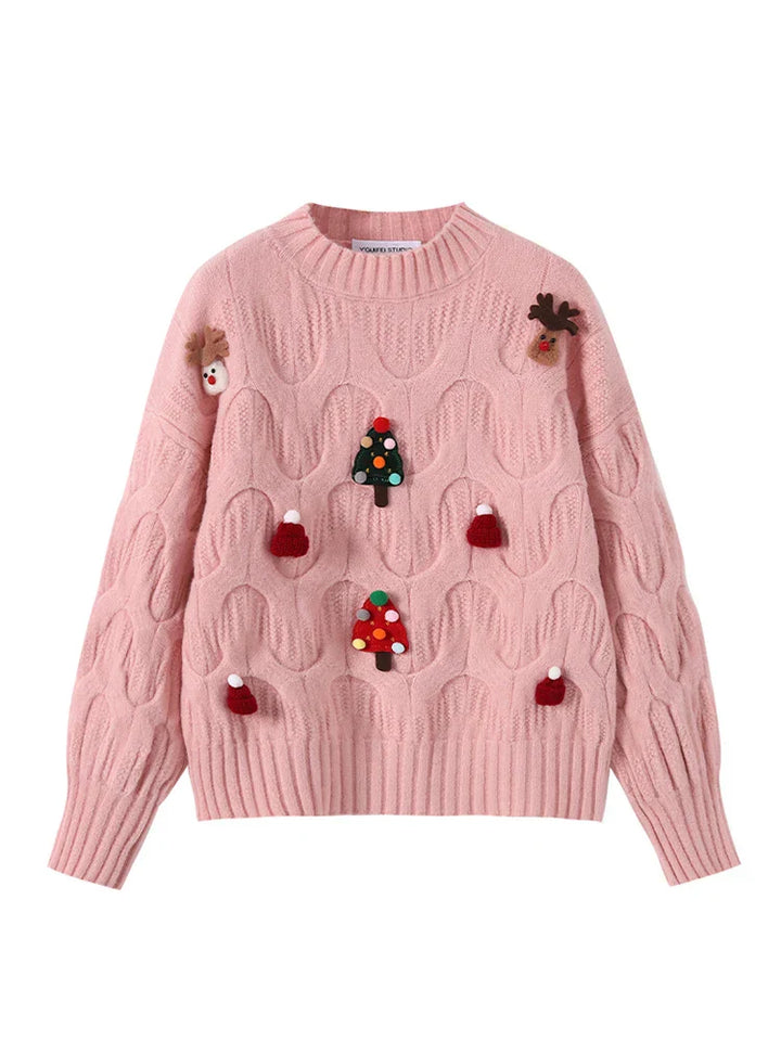 Mirla | Ful Jultröja - Dam Jultröja I Vintagestil-Eva Jonsson