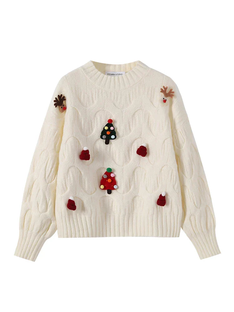 Mirla | Ful Jultröja - Dam Jultröja I Vintagestil-Eva Jonsson